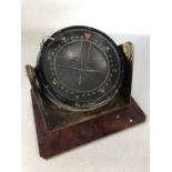 WW II Air Ministry Type P10 compass No. 18789T on a custom mount
