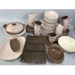 Collection of Poole Dinnerware to include Serving dishes, plates etc