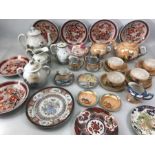 Collection of Chinese / /Japanese / Eastern ceramics to include tea pots, cups and saucers, plates