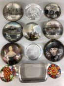 Collection of glass paperweights (12)