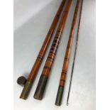 Vintage Spilt cane fishing rod/ Pole (pole fishing rod) by Watson & Hancock of 308 High Holborn.
