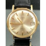 9ct Gold Rotary automatic gents watch, swiss made 25 jewels