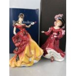 Two Royal Doulton figurines, 'Belle' HN3703 and 'Patricia' HN3365, both boxed and with certificates