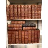 Large collection of 19th Century bound Punch magazines, approx 24 volumes, along with M H Spielmann: