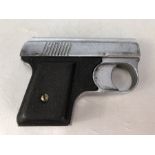 Slavia chrome blank firing starting pistol, made in Czechoslovakia, stamped 255689