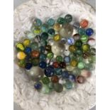 Vintage Toys: Collection of Vintage play worn marbles