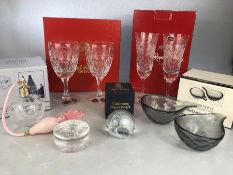 Collection of Glassware to include Royal Brierley, Stuart Caithness and Wedgwood.