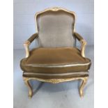 Louis style upholstered bedroom / occasional chair