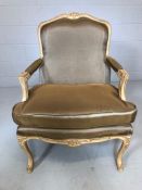 Louis style upholstered bedroom / occasional chair