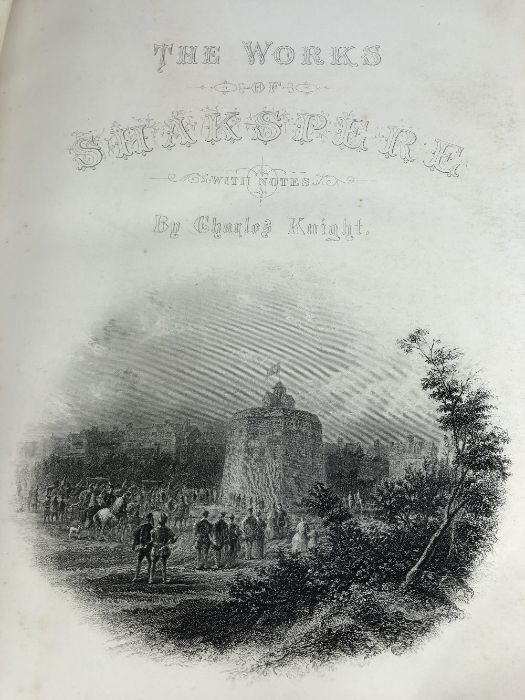 'THE WORKS OF SHAKSPERE' Imperial Edition, edited by Charles Knight, two volumes, published Virtue & - Image 6 of 11