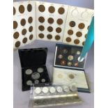 Collectable coins to include 1995 proof set and pennies