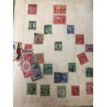 Collection of stamps and stamp album
