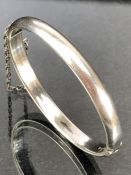 Silver hallmarked Chester babys Christeneing bracelet (safety chain A/F) by maker Charles Horner