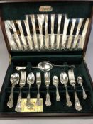 Elkington Parkin Boxed cutlery set six place settings by Parkin Silversmiths