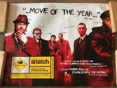 Film / cinema interest: UK quad advertising poster - 'Snatch', 2000, approx 762mm x 1016mm