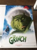 Film / cinema interest: Large cinema advertising banner - 'The Grinch', 2000, double sided, approx