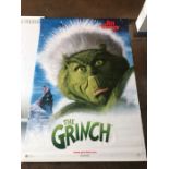 Film / cinema interest: Large cinema advertising banner - 'The Grinch', 2000, double sided, approx