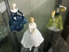 Collection of three Royal Doulton figurines: Buttercup, Fragrance and Heather