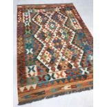 Chobi Kilim rug, approx 144cm x 101cm