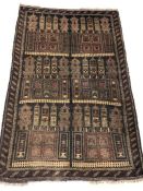 Old Baluchi rug, approx 138cm x 90cm
