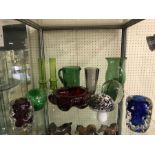 Collection of glassware to include Whitefriars