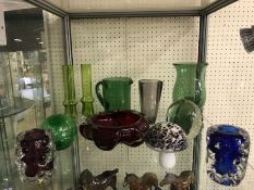 Collection of glassware to include Whitefriars