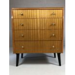 Mid Century chest of four drawers