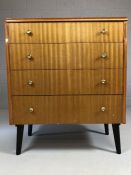 Mid Century chest of four drawers