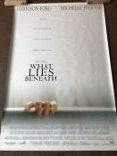 Film / cinema interest: Large cinema advertising banner - 'What Lies Beneath', 2000, approx 180cm