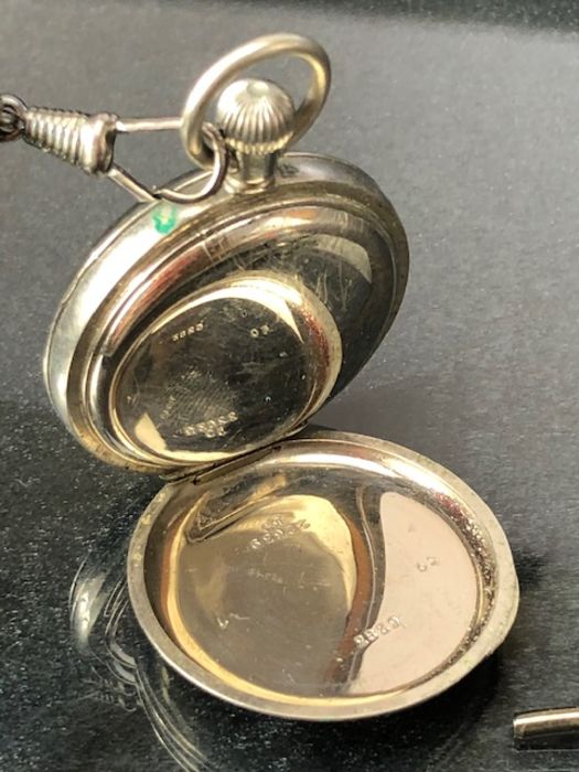 Silver coloured Pocket watch by West End Watch Co, marked to dial Imperatror SWISS MADE engraved - Image 3 of 10