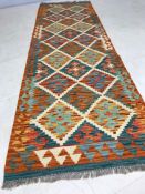 Chobi Kilim runner, approx 193cm x 60cm