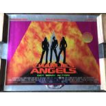 Film / cinema interest: UK quad advertising poster - 'Charlie's Angels, Get some Action', 2000,