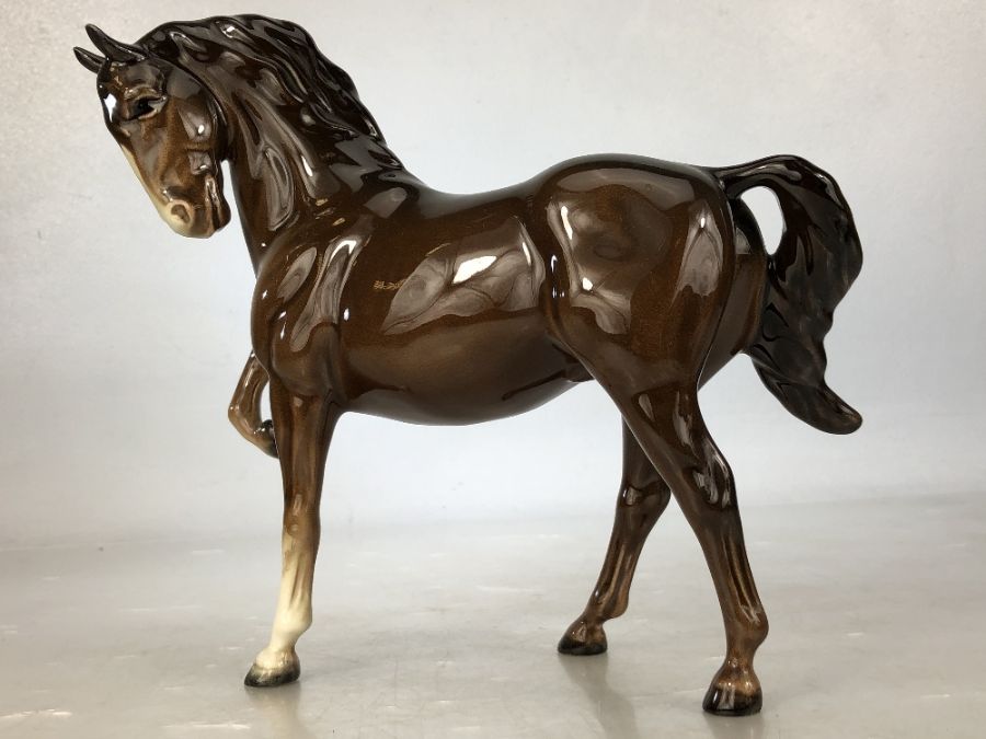 Collection of 11 Beswick horses of varying heights, to include New Forest Pony, rearing Welsh Cob, - Image 4 of 14