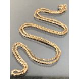 9ct Gold chain approx 54cm long and 6g