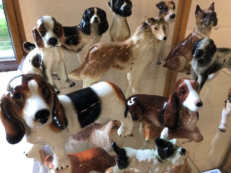 Very large collection of ceramic dogs and cats in varying sizes - Image 5 of 9