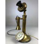 Vintage Brass Telephone with hand held ear piece