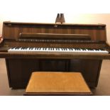 Upright Piano & Stool in excellent condition by maker Bentley