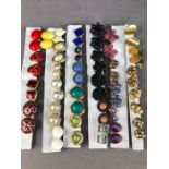 32 pairs of earrings various styles