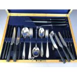 Boxed cutlery set by Walker and Hall