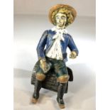 Cold painted Bronze possibly Dutch approx 13cm tall possibly originally part of a Horse and