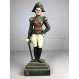 Cast Iron figure / doorstop od Napolean approx 40cm tall