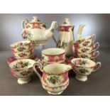 Royal Albert 'Lady Carlyle' tea / coffee set to include seven cups and saucers (one cup with chip to