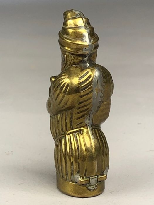 Vintage Brass Mr Punch Vesta case - Image 4 of 7