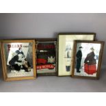 Three framed advertising mirrors to include Pears Soap and the British Colonial Bicycle Company,