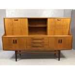 G Plan Mid Century large cabinet/sideboard, cupboard over with sliding door, drinks cabinet with