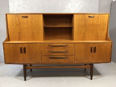 G Plan Mid Century large cabinet/sideboard, cupboard over with sliding door, drinks cabinet with