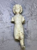 Greek porcelain Aphrodite statue, approx 7cm tall