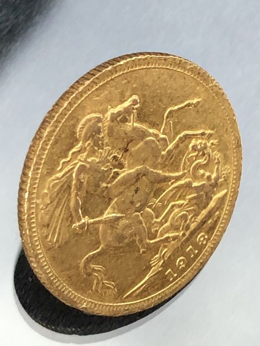 Gold Full Sovereign dated 1918 - Image 2 of 3