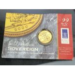 Gold Full Sovereign dated 2000 Millenium Coin (in original slab)