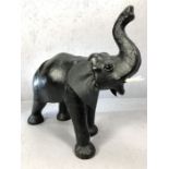 In the manner of Liberty, a leather model of an elephant, approx 48cm in height